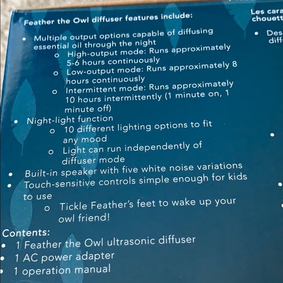 NWT owl diffuser touch sensitive controls - Picture 6 of 6